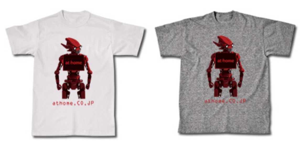 「athome.CO.JP」デザインのオリジナルTシャツ
