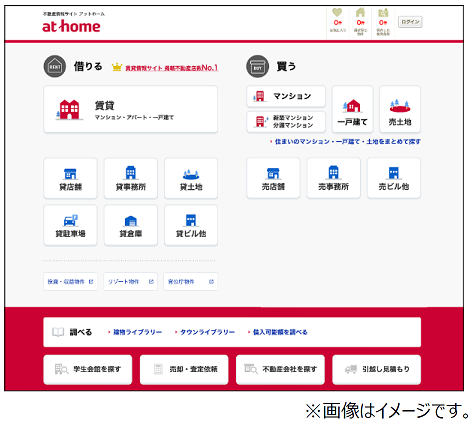 「不動産情報サイト アットホーム」