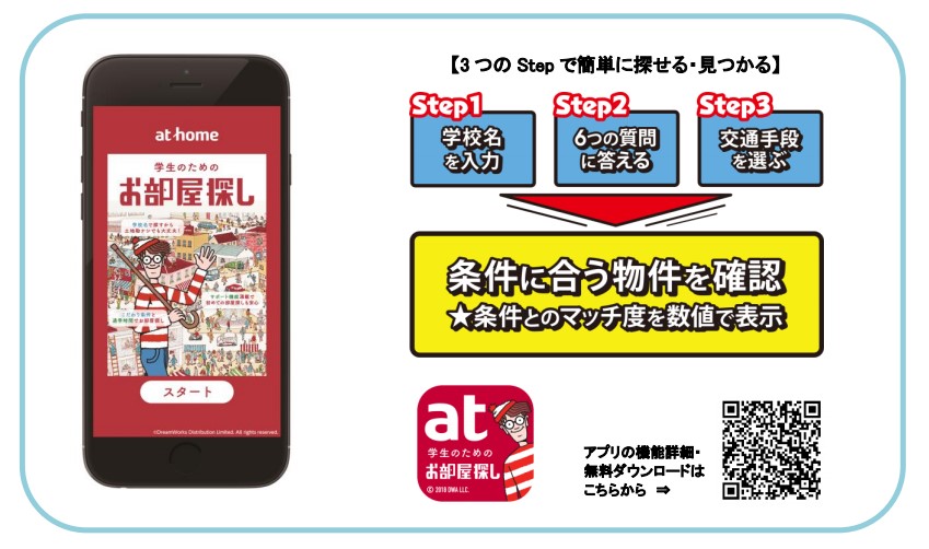 「学生のためのお部屋探し」アプリ