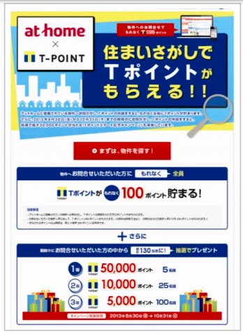 Ｔポイントプレゼント＆スタート記念キャンペーン