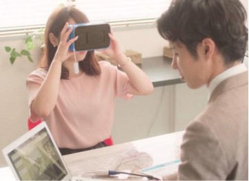 来店客が見ている VR 画像をパソコンで閲覧可能