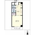 レジデンス川名山 3階 １Kの間取り図