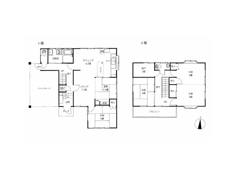Shinshiro City, Niwano Aza Inokuchi (Shinshiro Station) 2-story 3LDK
