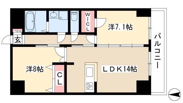 アットホーム】S-FORT 鶴舞 marks 1402 2LDK アットホーム】S-FORT 鶴舞 marks 1402 2LDK