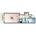 明石市 西新町３丁目（明石駅） 5階 ワンルームの間取り図