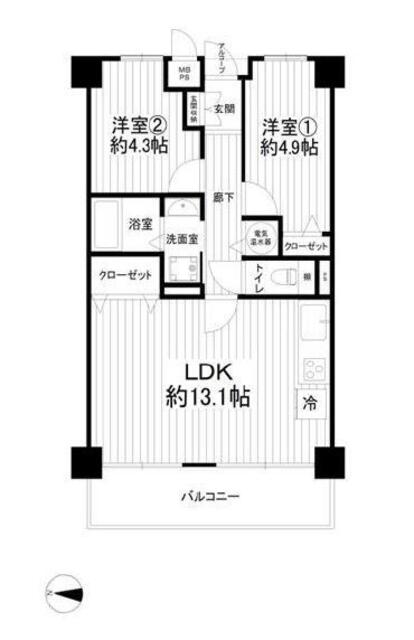 アットホーム ライオンズガーデン海老名 2階 ２ｌｄｋ 海老名市の中古マンション マンション購入の情報