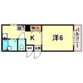 ルネス御影 3階 ワンルームの間取り図