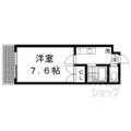 京都市北区 紫野南舟岡町（鞍馬口駅） 3階 １Kの間取り図