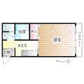 アルページュ女池東 2階 １Kの間取り図