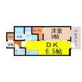 エステムコート名古屋鶴舞Ⅱレアーヴ（ナゴヤツルマイ） 13階 １DKの間取り図