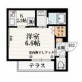 ＡＲｉＥＴＴＡ　ＮＡＫＡＮＯ １０２ １Kの間取り図