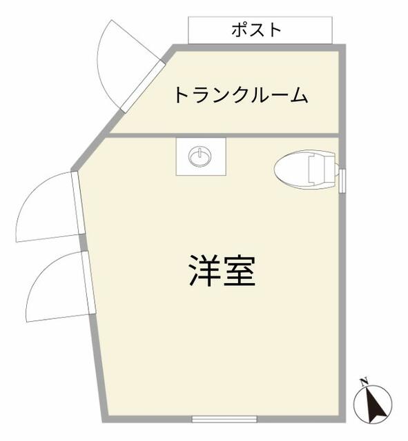 大都会 便所 / ザ・ゲロゲリゲゲゲ アットホーム】POCKET RESIDENCE 1階（提供元