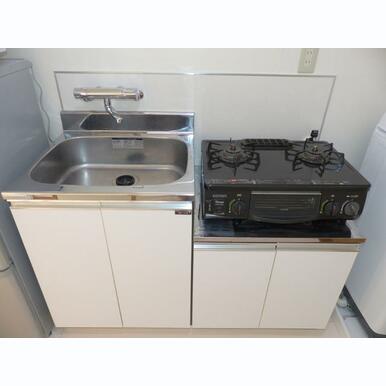 ガスコンロ付き