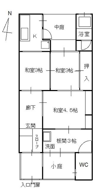Kobe City, Nagata Ward, Miyagawa-cho 8-chome (near Kōsoku Nagata Station), single-story building, 3SK &mdash; photo 1