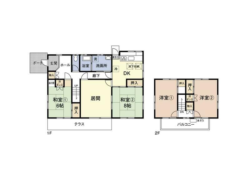 Ichihara City, Nishikogoshi (Mabataki Station) 2-story building 5DK