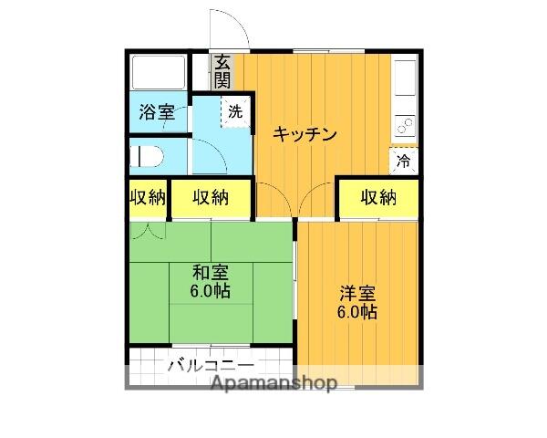 アットホーム 郡山市 八山田２丁目 郡山駅 2階 ２ｄｋ 提供元 アパマンショップ郡山富田店 郡中丸木 株式会社 郡山市の賃貸アパート