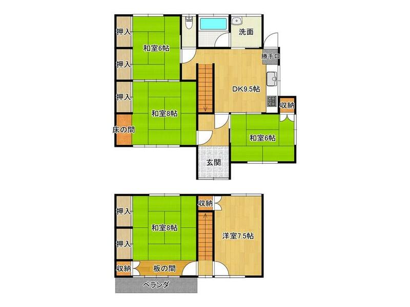 Ashikaga City, Rihō 1-chome (Ashikaga Station) 2-story building 5DK