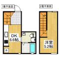日野市 豊田２丁目（豊田駅） １DKの間取り図