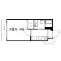 京都市中京区 西ノ京南円町（円町駅） 1階 １Kの間取り図