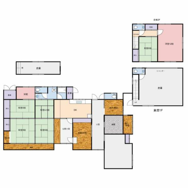 Okayama City, Kita Ward, Takebe-cho Tomizawa (Takebe Station) Single-story house, 8SDK &mdash; photo 1