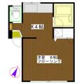 セントラル西麻布 １０４ １Kの間取り図