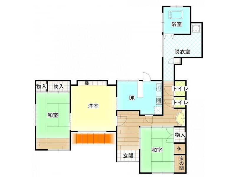 Yamada Town, Miyakonojo City (Higashi Takasaki Station) Single-story building 3DK
