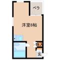 トクワ１ 2階 ワンルームの間取り図