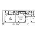 アベニュー千駄木 1階 １DKの間取り図