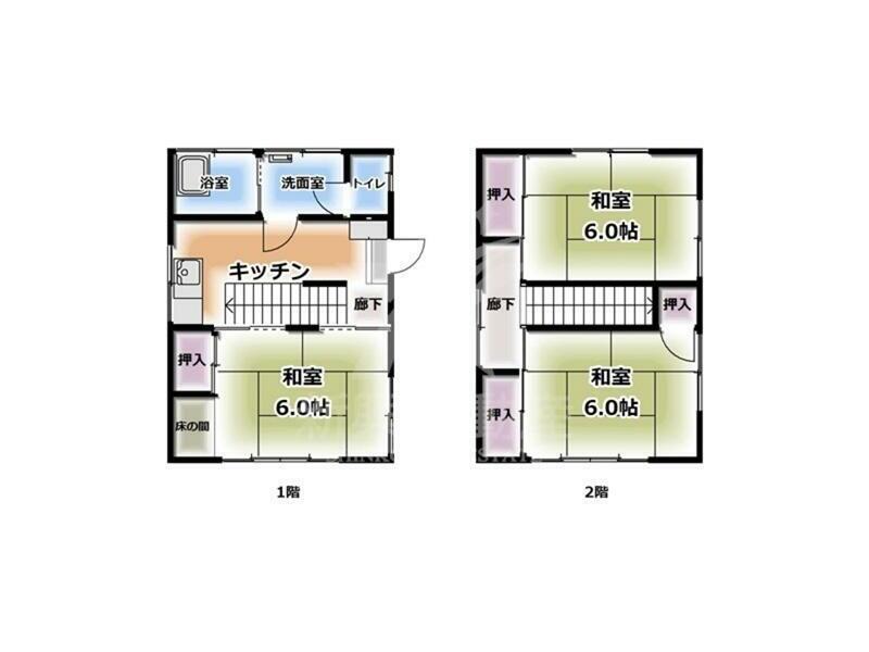 Miyakonojo City, Takao 3-chome 2-story building 3K