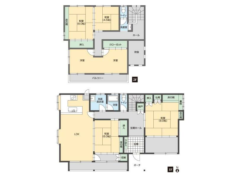 Sakai City, Mikuni Town Undokoen 2-chome (Mikuni Station) 2-story 6LDK