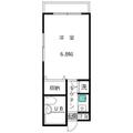 朝日プラザ金沢大手町 ３０３ １Kの間取り図