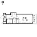 京都市中京区 金吹町（丸太町駅） 2階 １Kの間取り図
