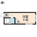 ファーストコート紫野 ３０５ ワンルームの間取り図
