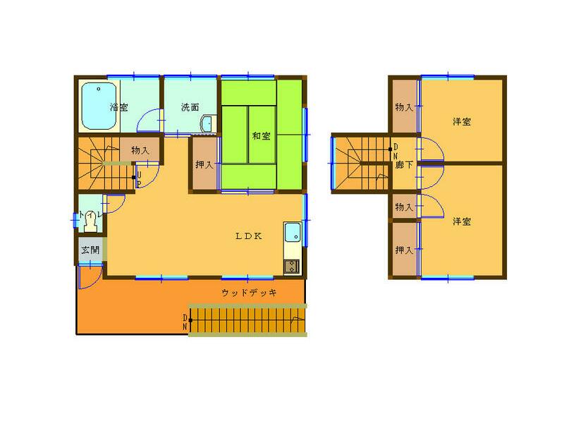 Hita City, Amagase Town Honjo (Amagase Station) 2-story 3LDK