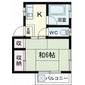 豊島区 池袋４丁目（池袋駅） 2階 １DKの間取り図