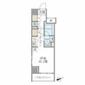 ブリリアイスト銀座東（Ｂｒｉｌｌｉａ　ｉｓｔ銀座東） １１０３ ワンルームの間取り図