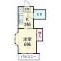 川崎市多摩区 登戸（登戸駅） 1階 １Kの間取り図