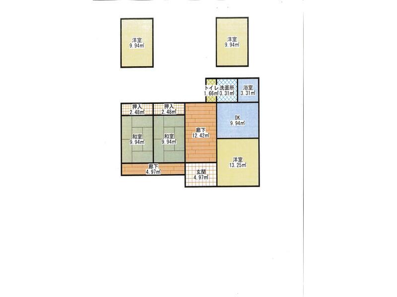 Hitachiomiya City, Morikane (Shimokogawa Station) Single-story building 4LDK