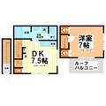 渋谷区 笹塚２丁目（笹塚駅） １DKの間取り図