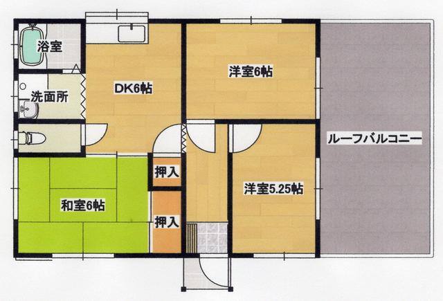 アットホーム】大場住宅 1号棟 3DK（提供元：斎藤不動産