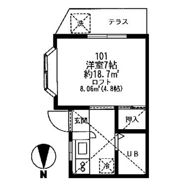 アットホーム ａ 101 ワンルーム 提供元 日興商事 株 練馬区の賃貸アパート