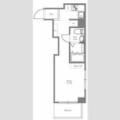 シルバープラザ市ヶ谷 ５０６ １Kの間取り図