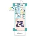 Ｐｌａｉｒｅ　Ｄｅｕｘｑ横濱子安 3階 １Kの間取り図