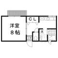 どんぐりハウス ２０２ １Kの間取り図
