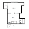 コーポ上村 102号室 １Kの間取り図