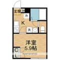 早稲田鶴巻町ＩＭＡハウス ２０４ １Kの間取り図