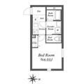 ＳＯＬＡＳＩＡ　ｒｅｓｉｄｅｎｃｅ世田谷代田 ３０６ １Kの間取り図