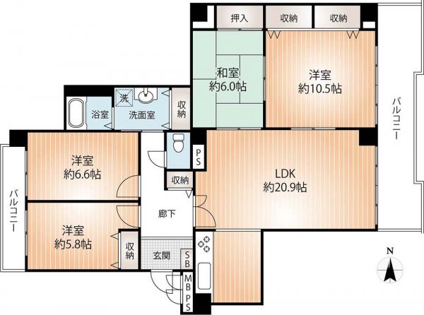 アットホーム ハイム北鈴蘭 2階 ４ｌｄｋ 神戸市北区の中古マンション マンション購入の情報