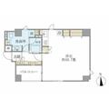 麹町レジデンス ２０２ ワンルームの間取り図