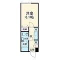 アプローズ １０３ １Kの間取り図